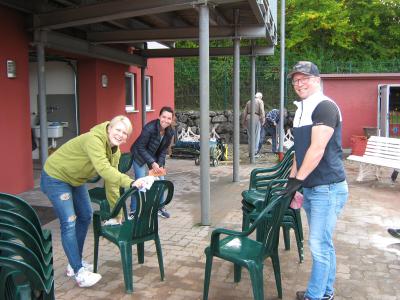 Winter-Aufbereitung unserer Tennisanalage